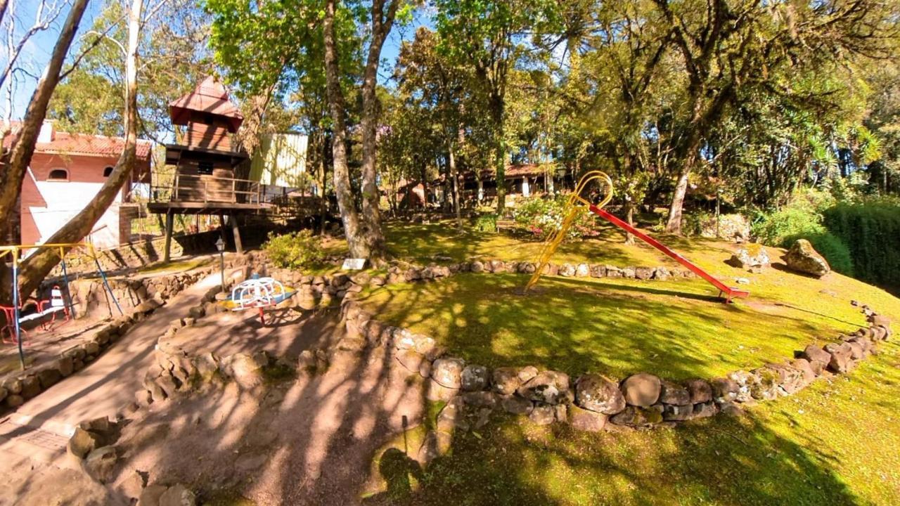 Apto No Centro De Gramado Com Piscina Termica Bagian luar foto