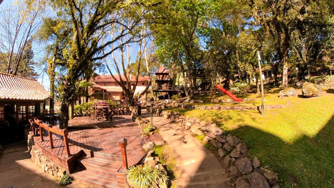 Apto No Centro De Gramado Com Piscina Termica Bagian luar foto